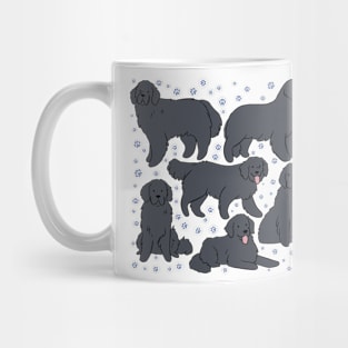 The Newfoundland dog illustration Mug